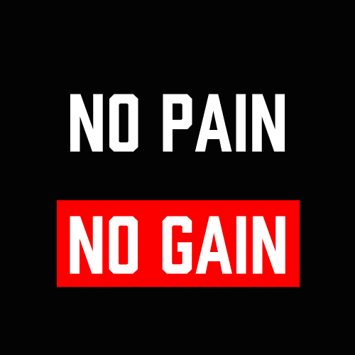 no pain no gain gif