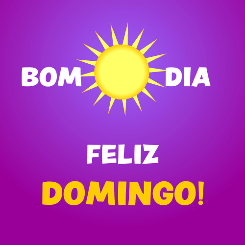 bom dia, feliz domingo