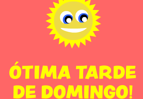 ótima tarde de domingo
