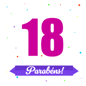 parabéns pelos 18 anos