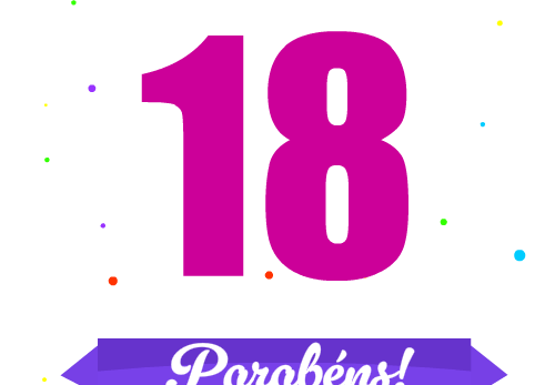 parabéns pelos 18 anos