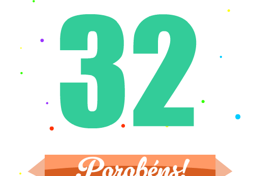 parabéns pelos 32 anos