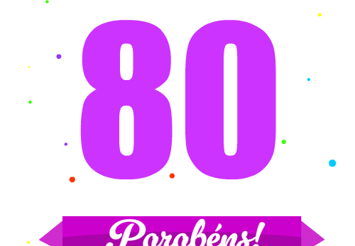 parabéns pelos 80 anos
